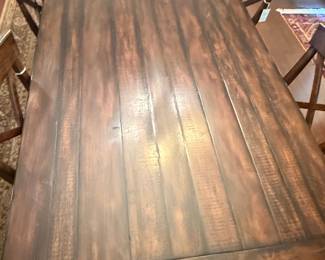 Pottery Barn Benchwright Rustic Dining Set with X-Back Chairs
