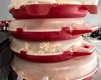 Stackable Plastic Christmas Ornament Storage Cases