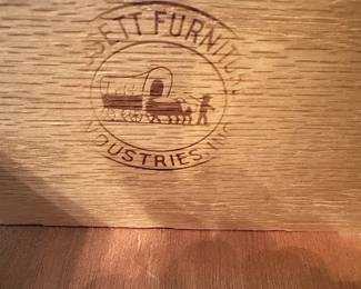 Bassett Furniture Mid-Century Modern Walnut Dresser