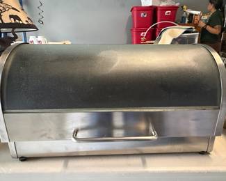 Stainless Steel Roll-Top Bread Box