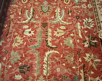 Hand-Knotted Wool Persian-Style Area Rug with Floral and Tree of Life Motifs