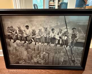 Lunch Atop a Skyscraper Framed Print by Charles C. Ebbets