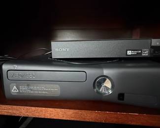 Microsoft Xbox 360 Slim and Sony Blu-ray Player Bundle