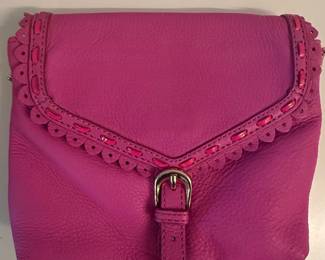 Aimee Kestenberg Snake-Embossed Leather Clutch