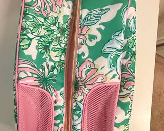 Lilly Pulitzer "Spearmint Blossom Views" Floral Travel Shoe Bag
