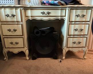 Vintage Dixie French Provincial Vanity Desk