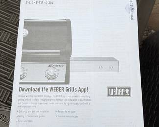 Weber Spirit E-215 / E-315 / S-315 Owner's Manual