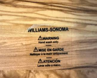 Williams Sonoma Olivewood Charger Plates