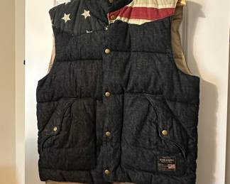 Denim & Supply Ralph Lauren Reversible American Flag Puffer Vest