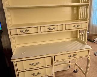 Henry Link French Provincial Desk and Hutch