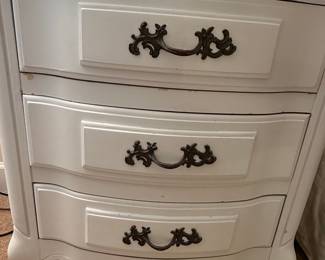 Vintage Dixie French Provincial 3-Drawer Nightstand