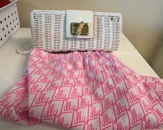 Lilly Pulitzer Leena Wicker Clutch