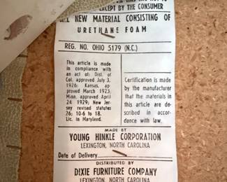 Young Hinkle Corporation Upholstered Furniture Piece