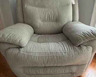 La-Z-Boy Fabric Recliner with Power Lift and Headrest