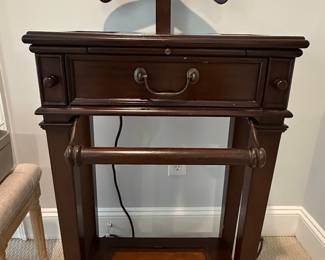 Vintage Wooden Gentleman's Valet Stand