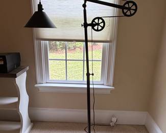 Restoration Hardware Industrial Pulley Floor Lamp