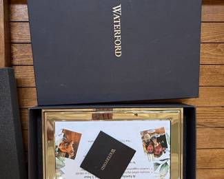 Waterford Lismore Diamond Gold Picture Frame