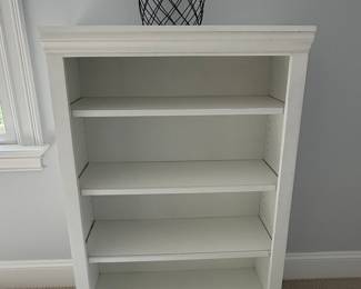 Contemporary White Painted Standard Bookcase