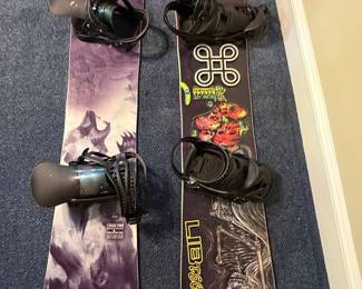 Lib Tech T.Rice Pro Snowboard and Lib Tech Skunk Ape Snowboard with Bindings