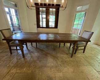 Side View of Table and Two Chairs