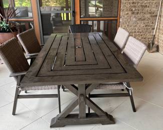 Patio Table and Four Chairs