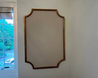 1 of 2 Gold Framed Fabric