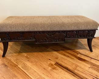 Bench with Animal Apron