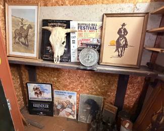 Tons of western art & wall hangers
