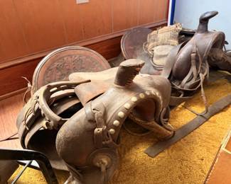 John P Buckley, LASF Co Antique 'Rough Rider' Saddles