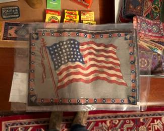 Tobacco Cigar Box Felt Flags - Set of 4