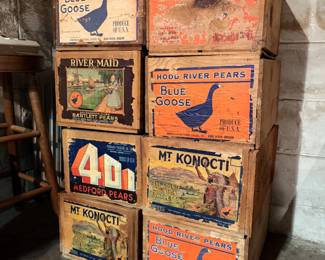 Vintage Fruit Crates