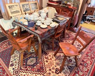 10 Piece Cushman Maple Dining Set