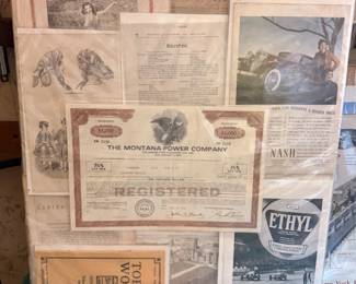 Vintage western paper ephemera