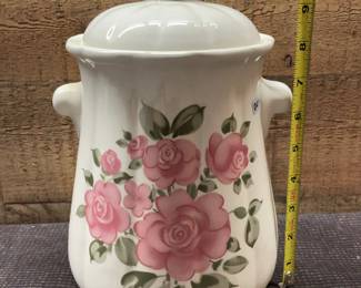 Gibson floral cookie jar
