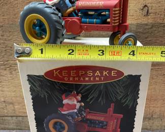 Hallmark making tractor tracks ornament