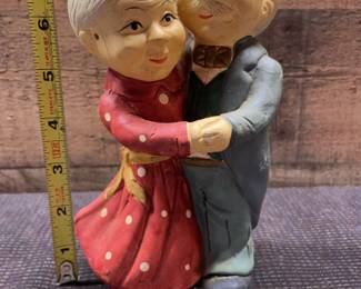 Dancing couple ceramic bank