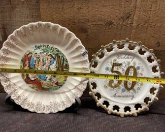 50th wedding anniversarygod is love decorative plates