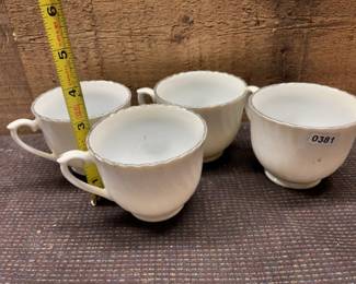 Four Chinese tea cups