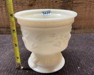 Milk glass goblet