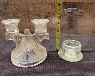 Two candle holders