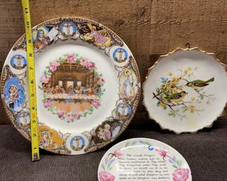 Artmark Japan last supperLords Prayer bird plates