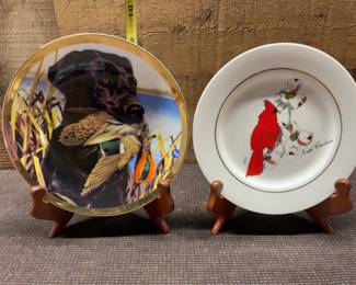 Robert Hautman lab with teal NC cardinal plates