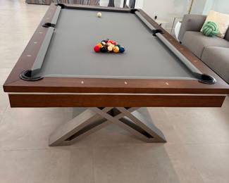 Mint Condition Billiard Table with Accessories