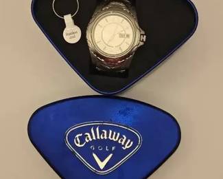 Mens Callaway Golf Stainless Steel Watch Model CY 2058 with Original Presentation Tin