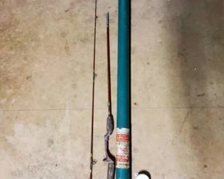 Fishing Equipment Collection Vintage Rod, Reel, and Cases