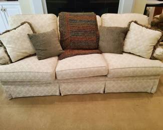 Havertys Clayton Marcus Sofa with Accessories