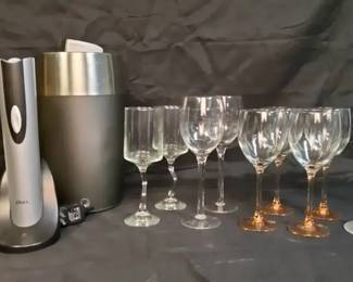Wine Barware Collection The Sharper Image vintage Vac, Glassware More