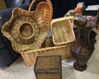 Woven Baskets, Decorative Vases