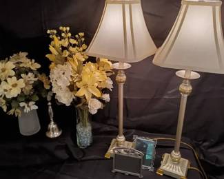Home Accent Collection Table Lamps, Floral Vases More