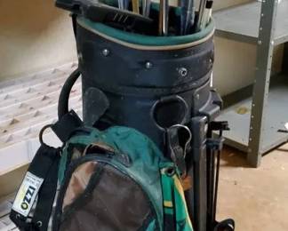 Mizuno Golf Bag And Assorted Club Set